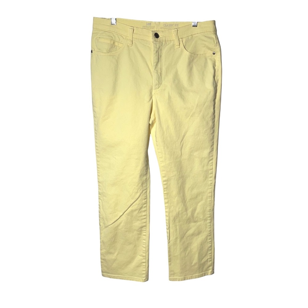 Lee Platinum Label Womens Classic Fit Straight Leg Yellow Jeans Size‎ 14 Medium